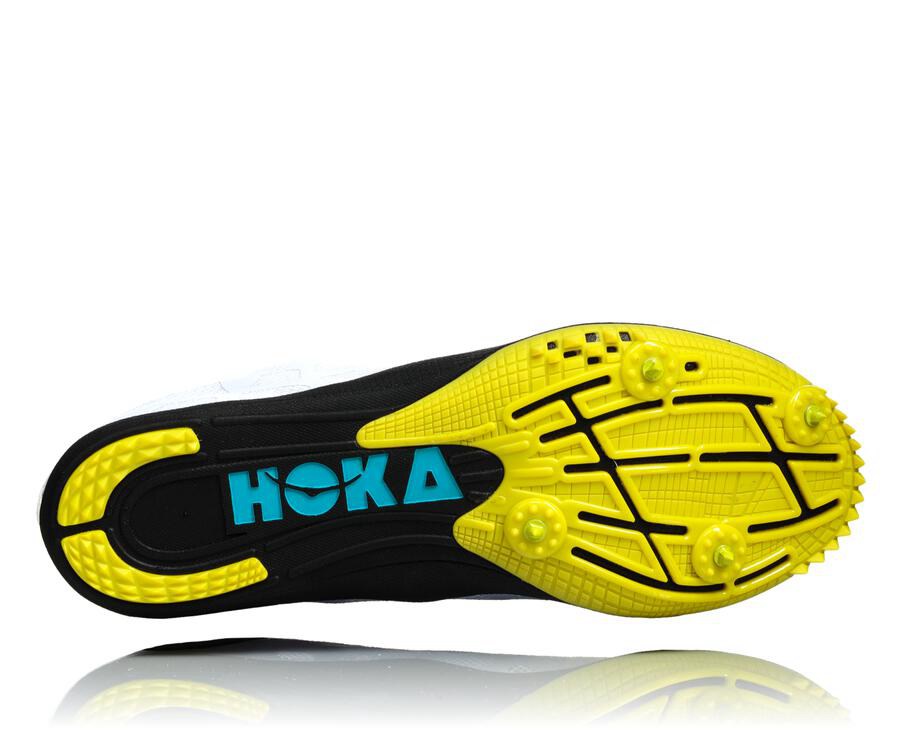 Hoka Australia One One Rocket X - Mens Spikes White/Blue - ZGTHD-2571